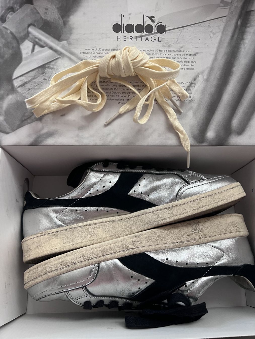 Diadora Scarpe da uomo: Baskets Diadora argent – Usato da Cologny venduto da flo_7dnj 4