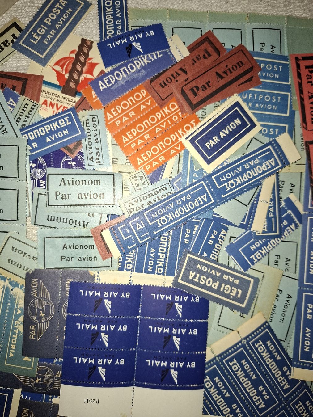 Alle Briefmarken: diverse Flieger Eticketen  – Gebraucht aus Balgach von SIMEON27