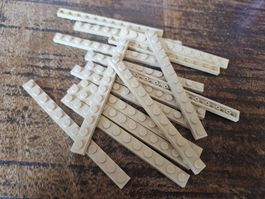 lego 60479 lot de 16 pièces Tan Plate 1 x 12