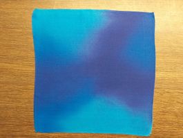 Pochettli Einstecktuch Seide blau violett