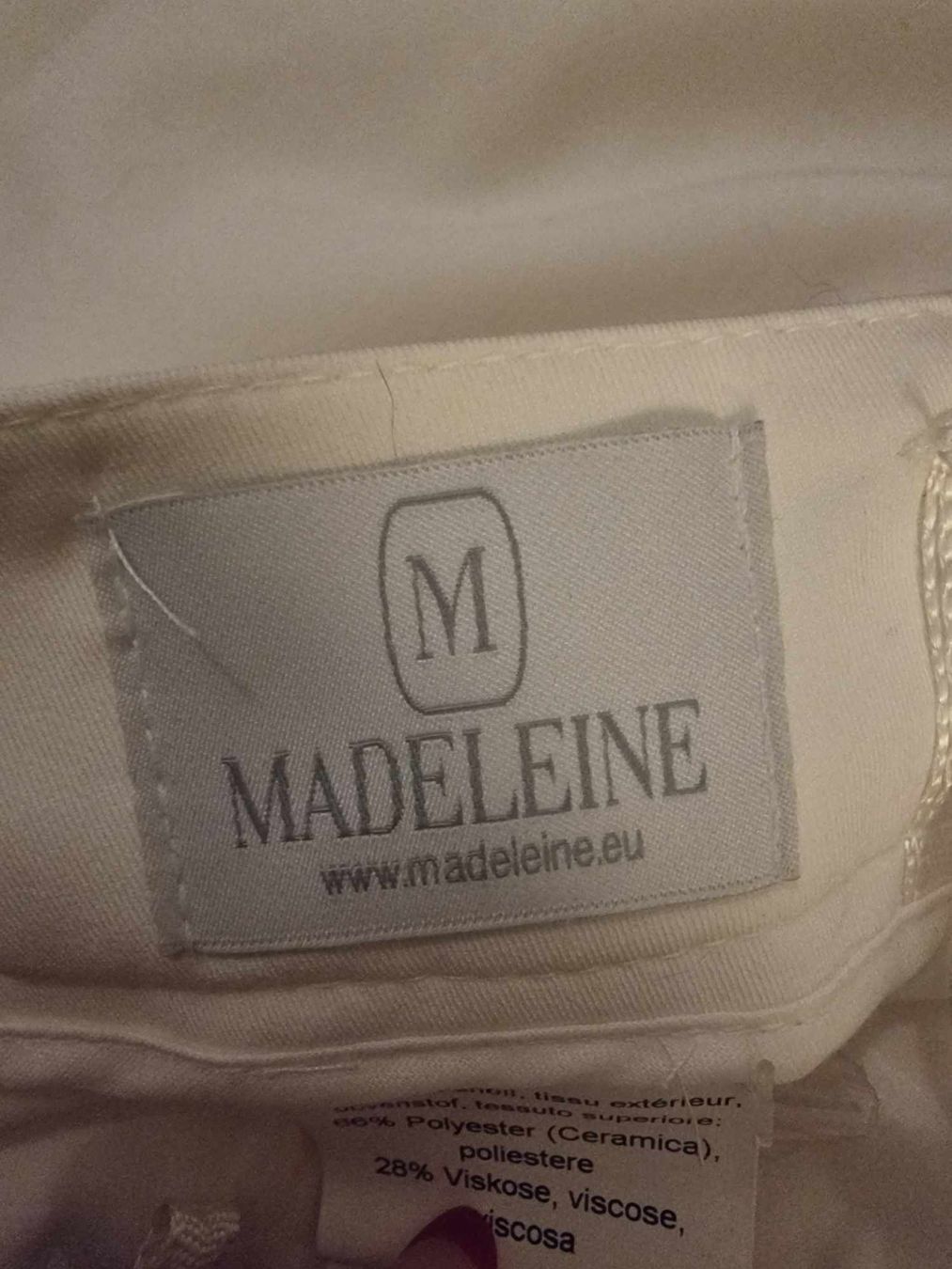 Madeleine Hosen: Pantalon Madeleine blanc élégant, taille M, neuf – Neu und originalverpackt aus Tecknau von Anadias 4