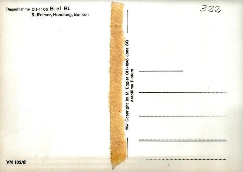 Cartoline postali: Flugaufnahme Biel-Benken BL – Antico da Ettingen venduto da Kartenplanet 1