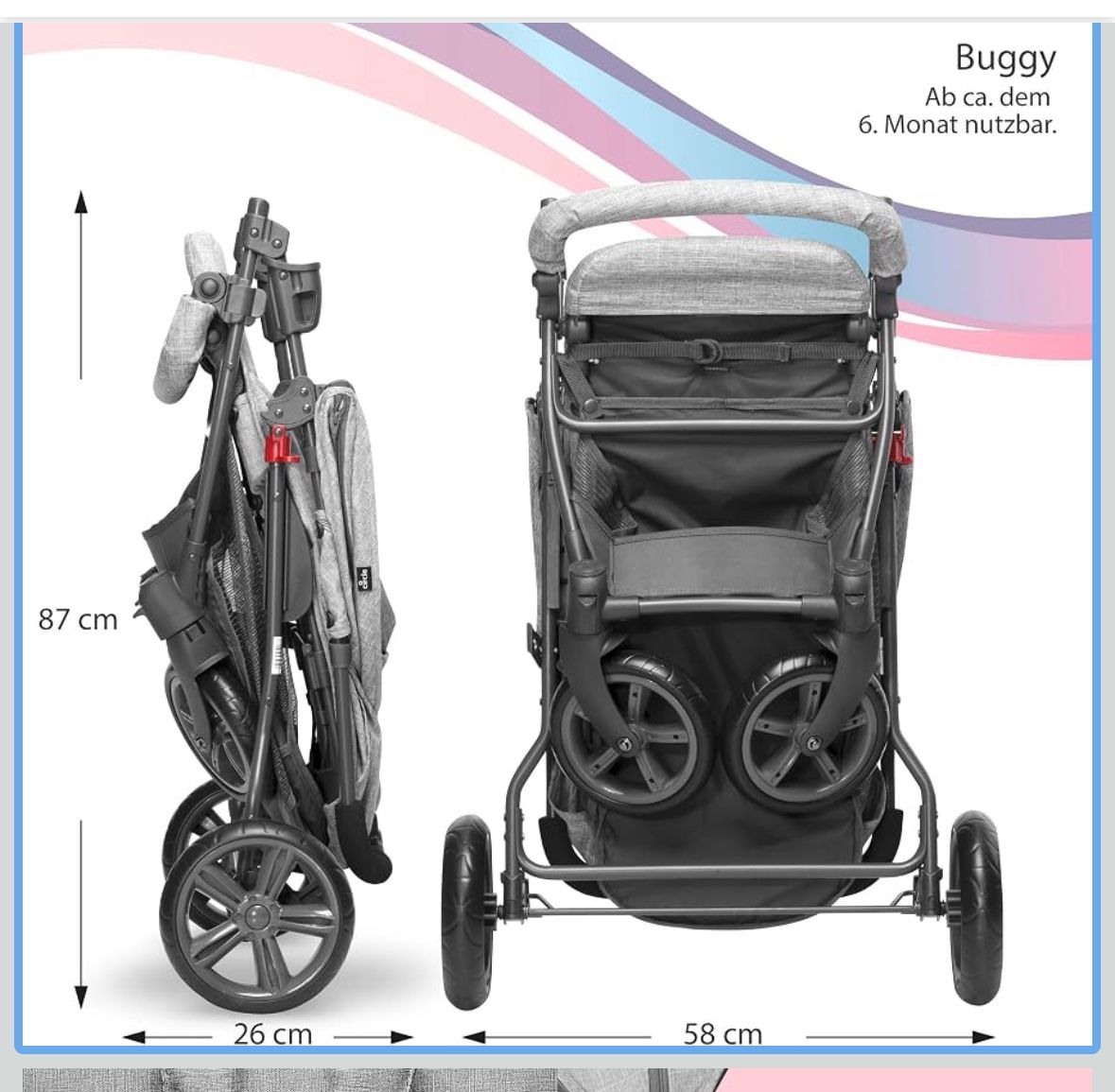 ABC Design Carrozzine: Kinderwagen Design Buggy circle von ABC – Nuovo (secondo la descrizione) da Zürich venduto da BeLene 3