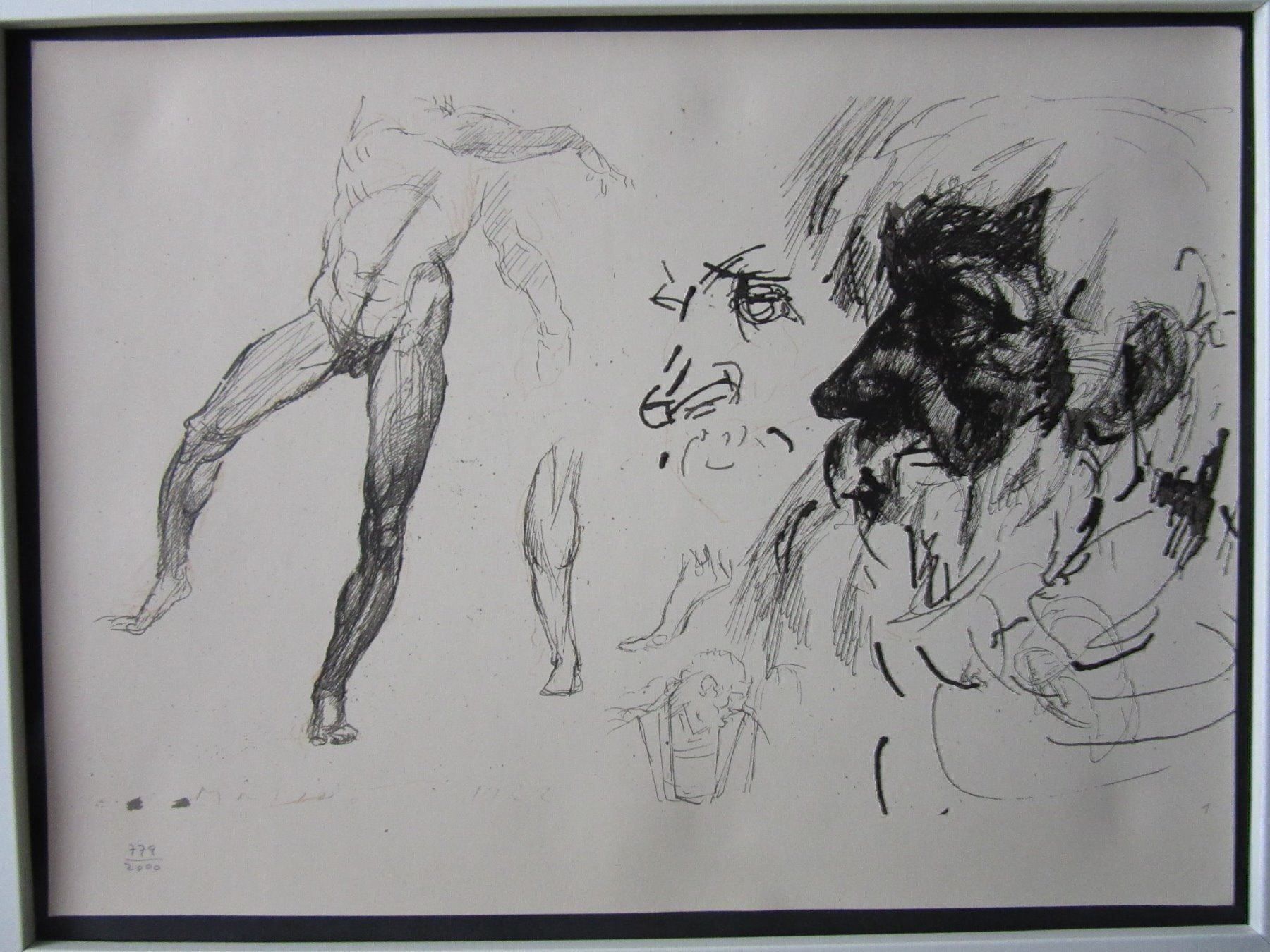 Foto & Immagini: MARINO MARINI SERIGRAPHIE MIT NEUWERTIGEM RAHMEN – Usato da Gersau venduto da grafik-kunst 1