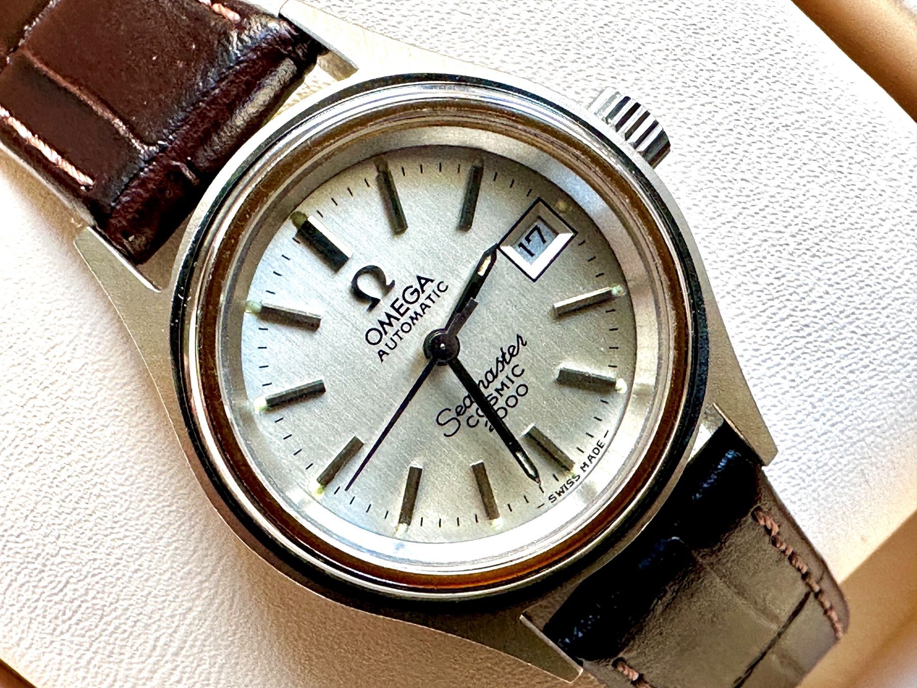 Omega Orologi: Omega Seamaster Cosmic 2000 Automatic Watch – Usato da Matten b. Interlaken venduto da cour13 4