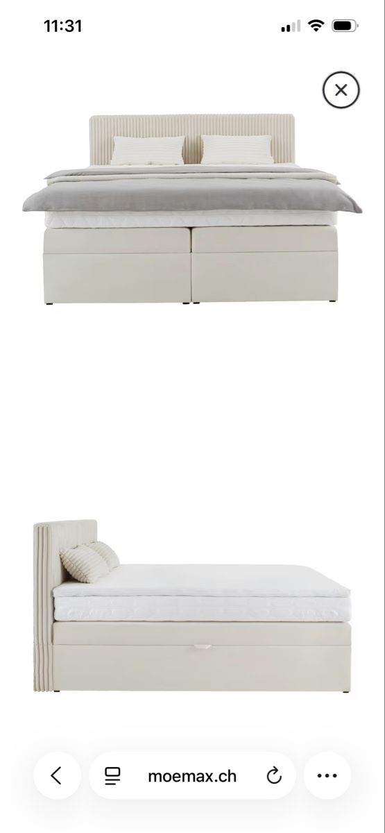 Mömax Betten: Boxspringbett 180x200 – Gebraucht aus Kloten von jiy_mq2s 2