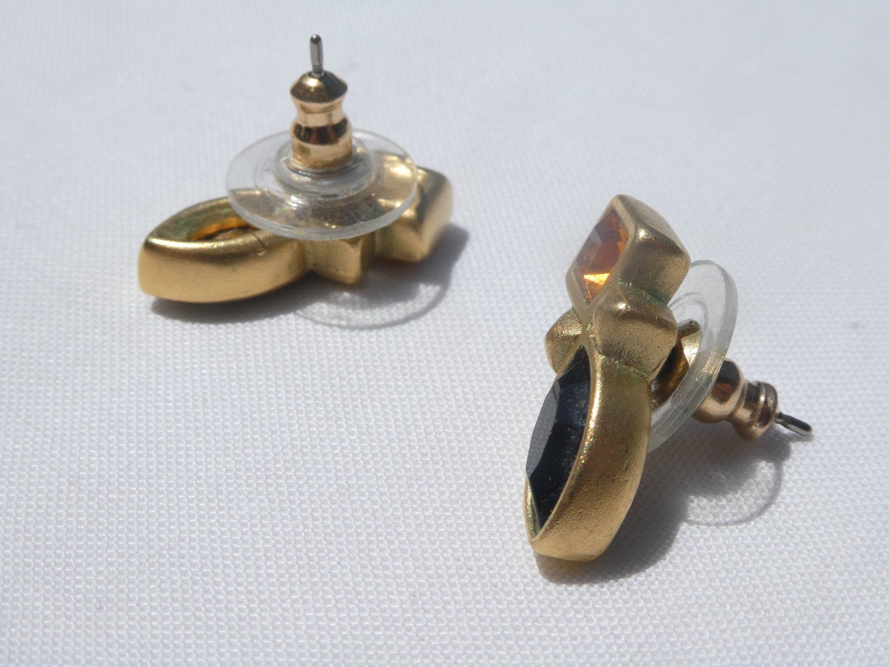 Orecchini pendenti & Orecchini a lobo: Ohrstecker mit Zirkonien, Modeschmuck – Usato da Gattikon venduto da kaandooh 2