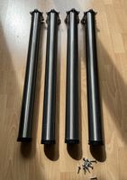 TOP - Tischbeine 4er-Set | Chrom | höhenverstellbar | 710mm