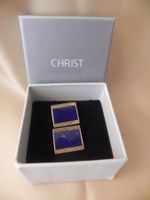 Vintage Manschettenknöpfe 585 (14 Karat) Gold-Lapislazuli
