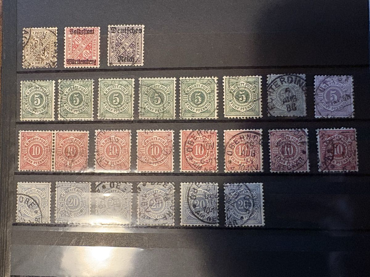 Tutti i francobolli: Deutsche Briefmarken ( Württemberg) – Usato da Neunkirch venduto da dielocke72 1