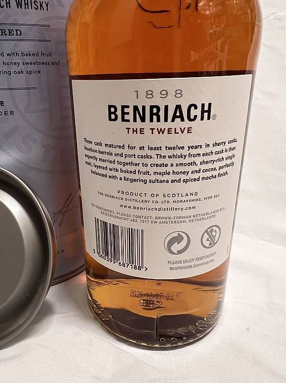 Benriach Bevande alcoliche: Benriach The Twelve Whiskey – Usato da Erlach venduto da sch_w9np 2