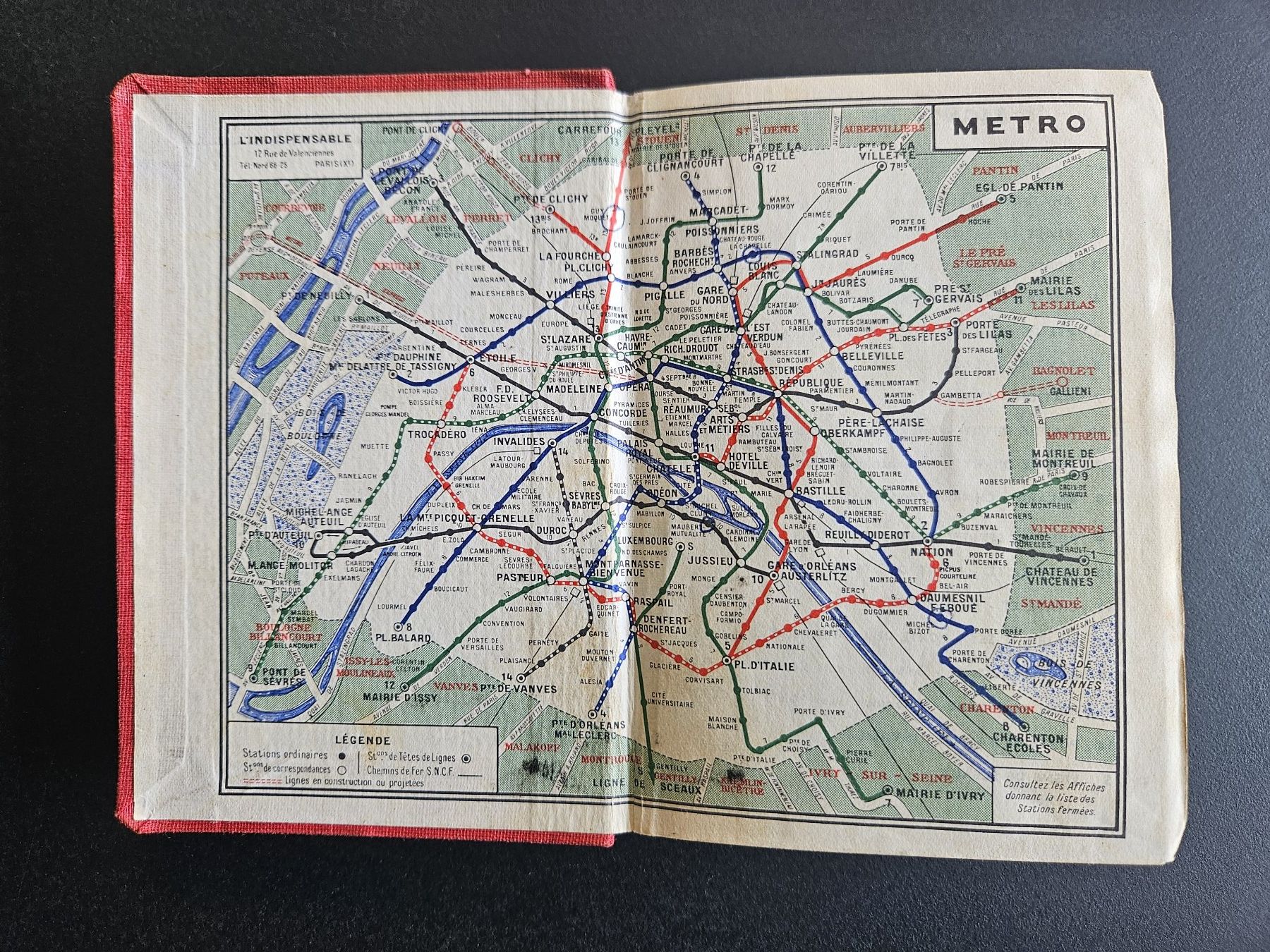 Libri: Stadtplan Paris ca. 1950 und 1922 – Usato da Zürich venduto da Am1964 2