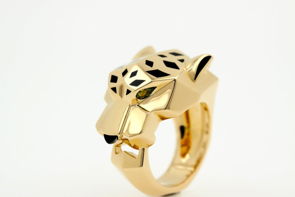 CARTIER Panther Ring Tete de Panthere NP 12600. S4084 Acheter