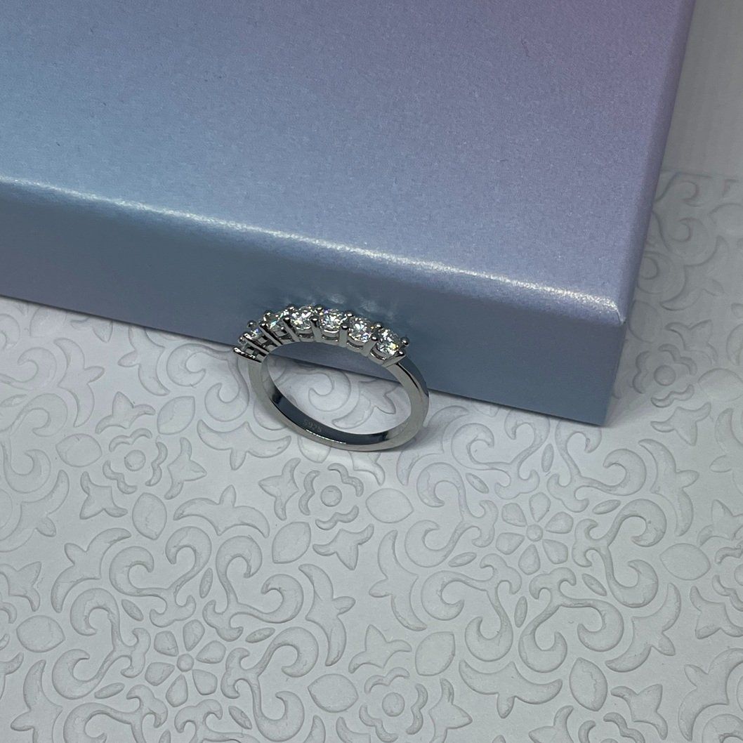 Ringe: Moissanite Ring, Silber 0.7ct - Gr. 54 Zertifikat – Neu (gemäss Beschreibung) aus Thun von Creative-Art-Tess 2