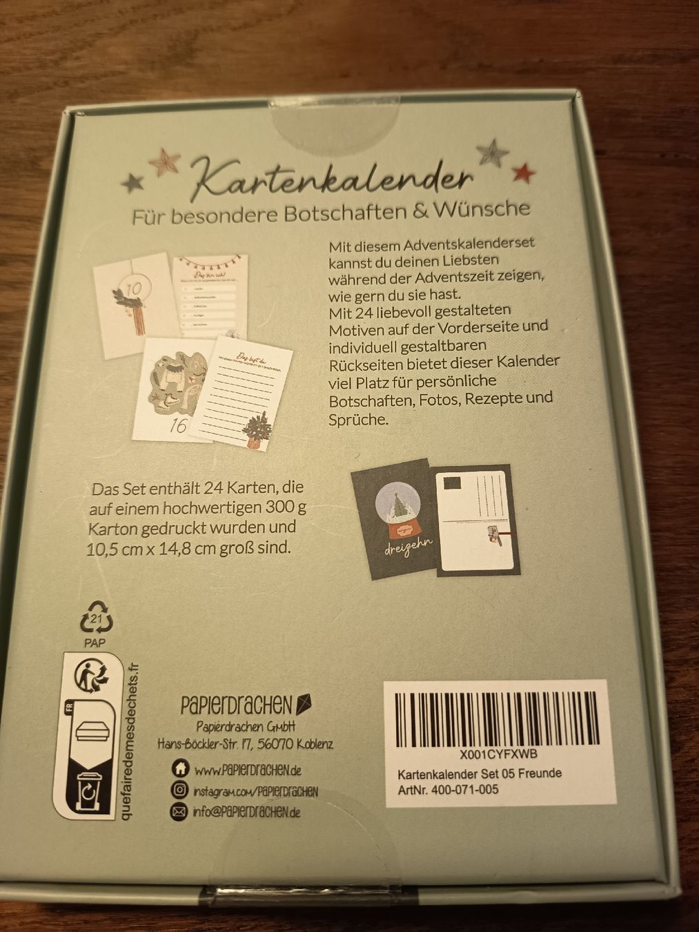 Cartoline: Adventskalender Karten TOP NEU  – Nuovo e nell'imballaggio originale da Belp venduto da lamadefi12 1
