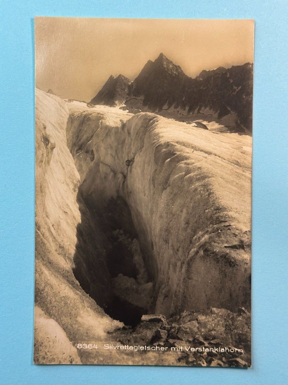 Cartoline postali: Silvrettagletscher mit Verstanklahorn – Usato da Steg VS venduto da danwer74