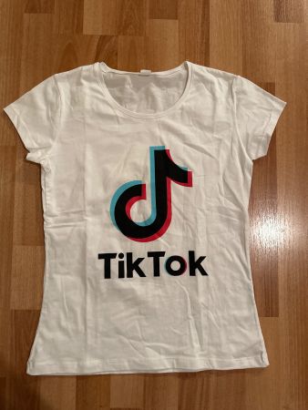 T-Shirt Tik Tok Gr. M weiss