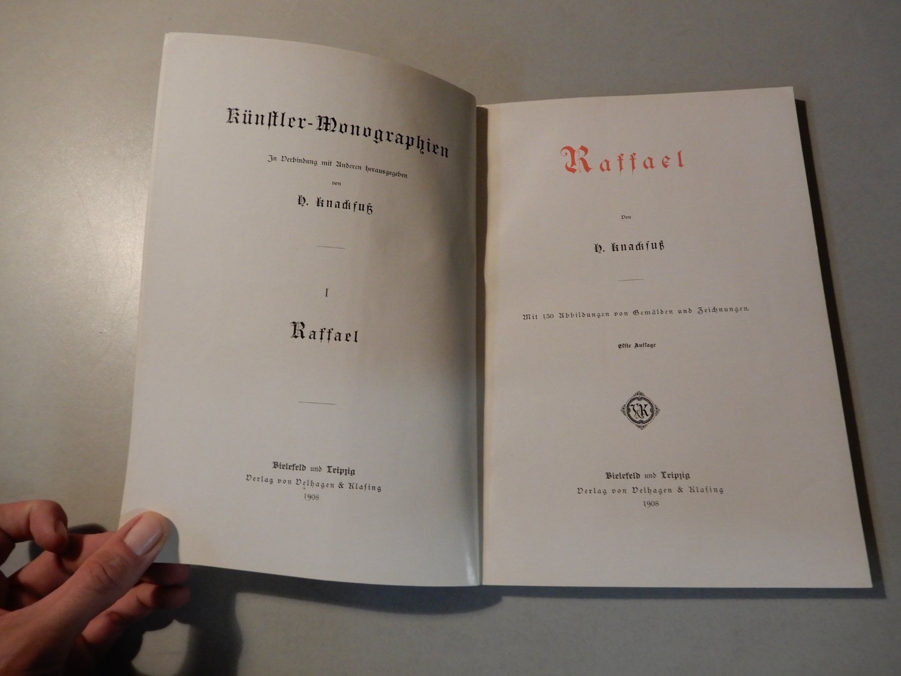 Bücher: Raffael Monographie von Knackfuss, erste Auflage 1908 – Gebraucht aus Erstfeld von Mario_boe0 1