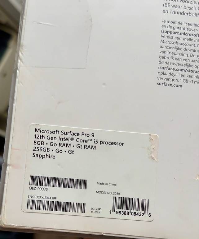 Microsoft Tablet PC: 🔥Neu Microsoft Surface Pro 9 blau🔥 – Nuovo e nell'imballaggio originale da Dintikon venduto da candyman6 1