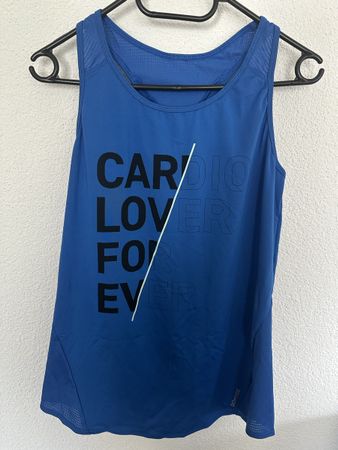 Blaues Sporttop Grösse M