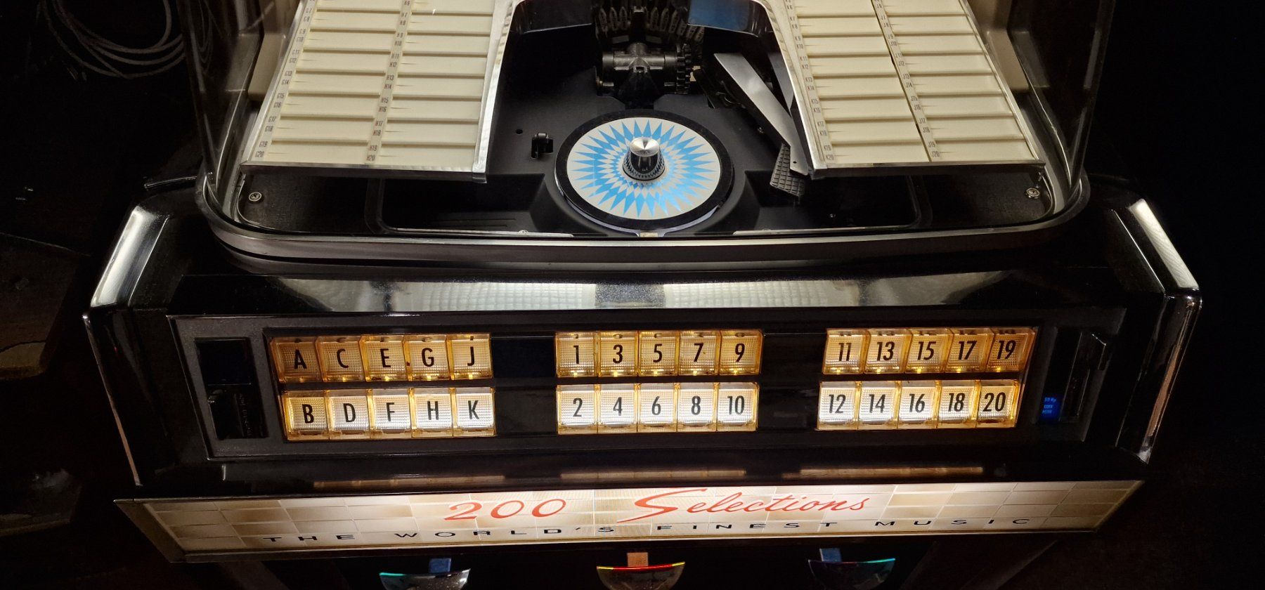 Jukebox: Jukebox Musikbox AMI K 200 1959 – Usato da Aarberg venduto da sunset4 2