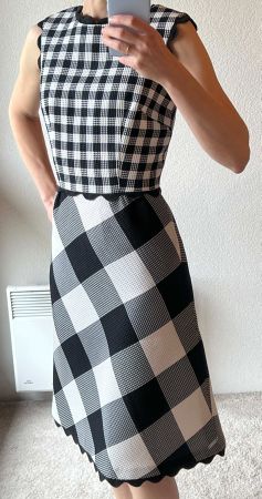 Superbe robe vichy vintage 60s taille 34-36
