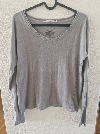 Leichter Pulli von Nile, Grau-blau, Grösse S