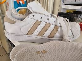 Adidas Originals Sneakers neuwertig, beige /weiss, Gr. 39.5
