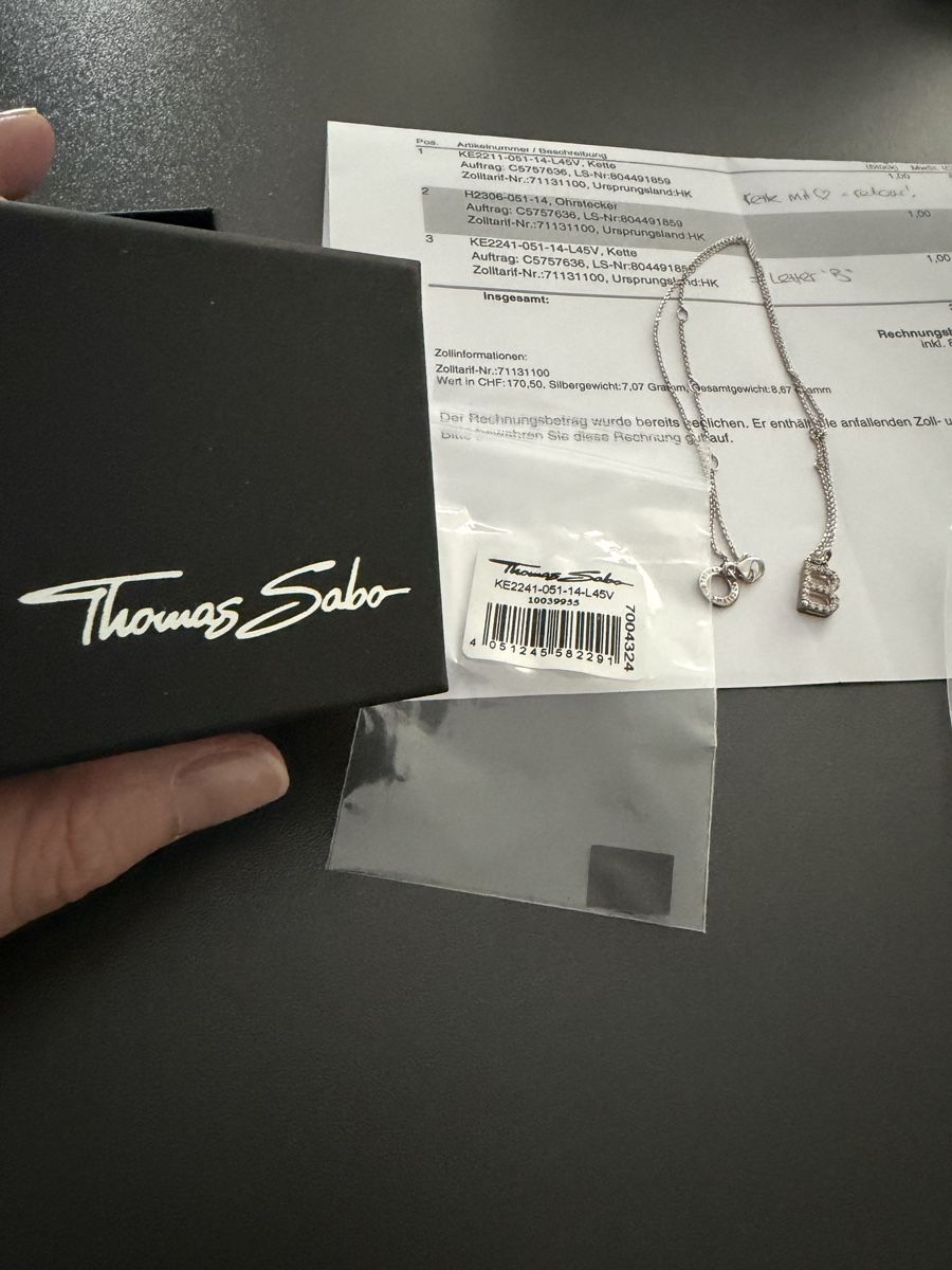Thomas Sabo Ketten: Thomas Sabo Kette mit B-Buchstabe neuwertig – Gebraucht aus Therwil von as_good_as_new 3