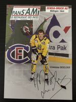 Signed Hockey Card Antoine DESCLOUX 8 good condition