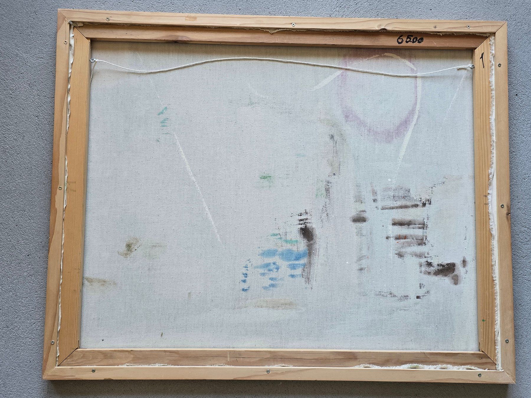 Dipinti: Gemälde "Botanisch erdig", Peter Dietschy, 1995,Acryl auf Lw – Usato da Bern venduto da vintageartbern66 4