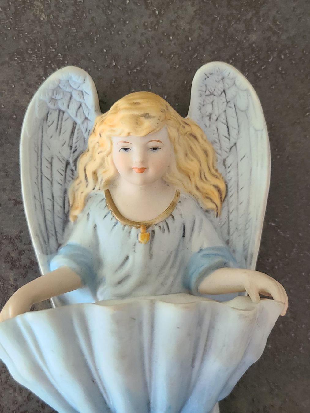 Statuette: Weihwassergefäss - Engel - alt – Usato da Reinach BL venduto da 3Guggerli 2