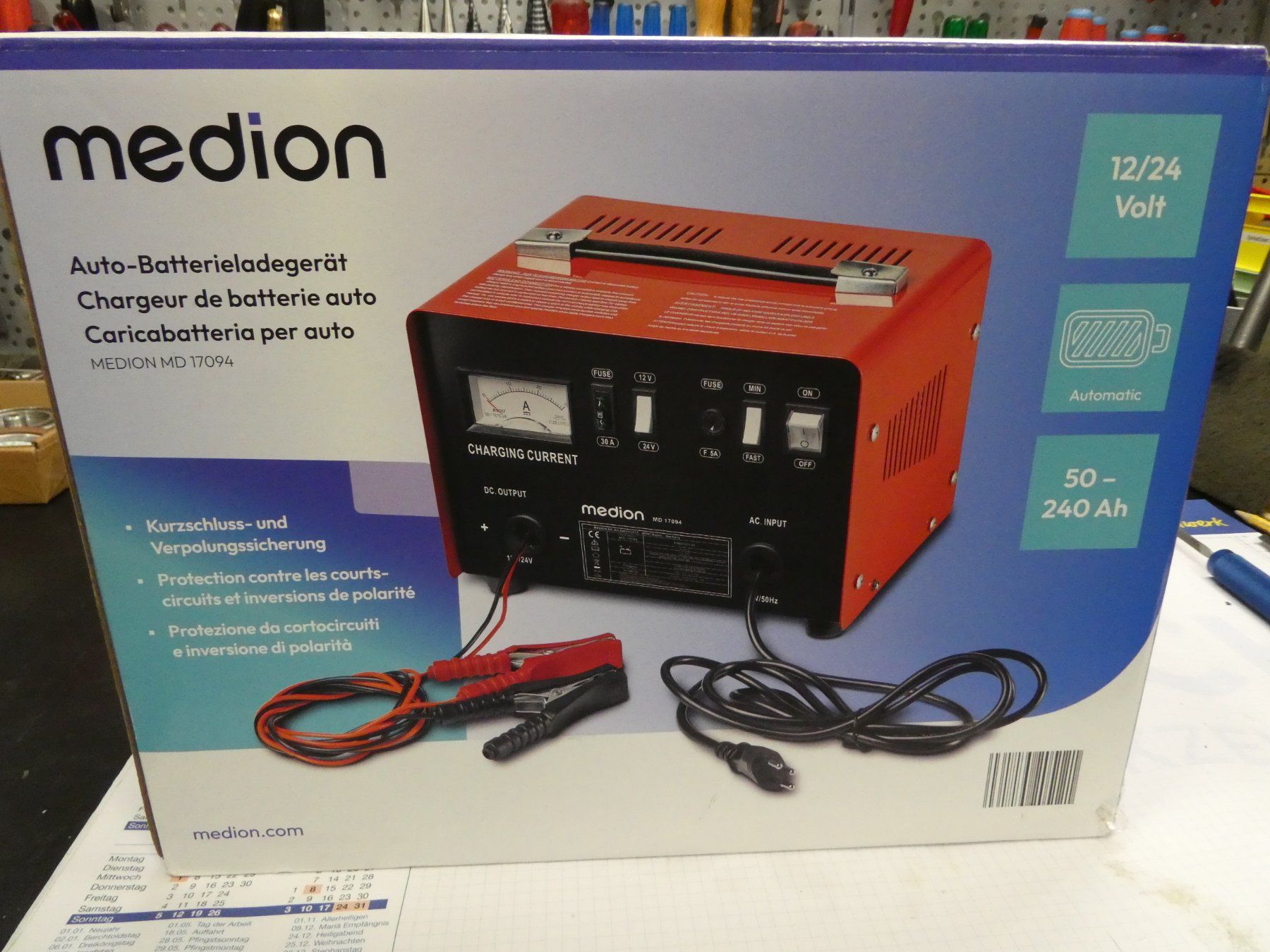 Batterie-Ladegeräte: Medion Autobatterie Ladegerät – Neu (gemäss Beschreibung) aus Laupen ZH von ANGEDAM