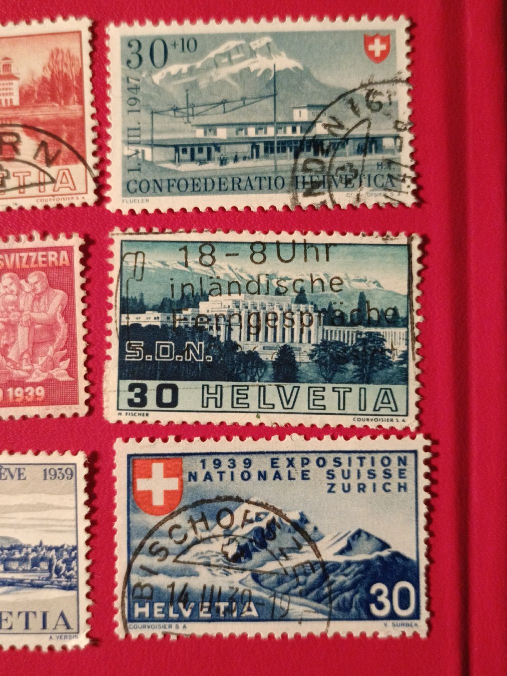 Tutti i francobolli: 6 ANTIKE BRIEFMARKEN SCHWEIZ MIT STEMPEL – Usato da Sargans venduto da Polifemo58 2