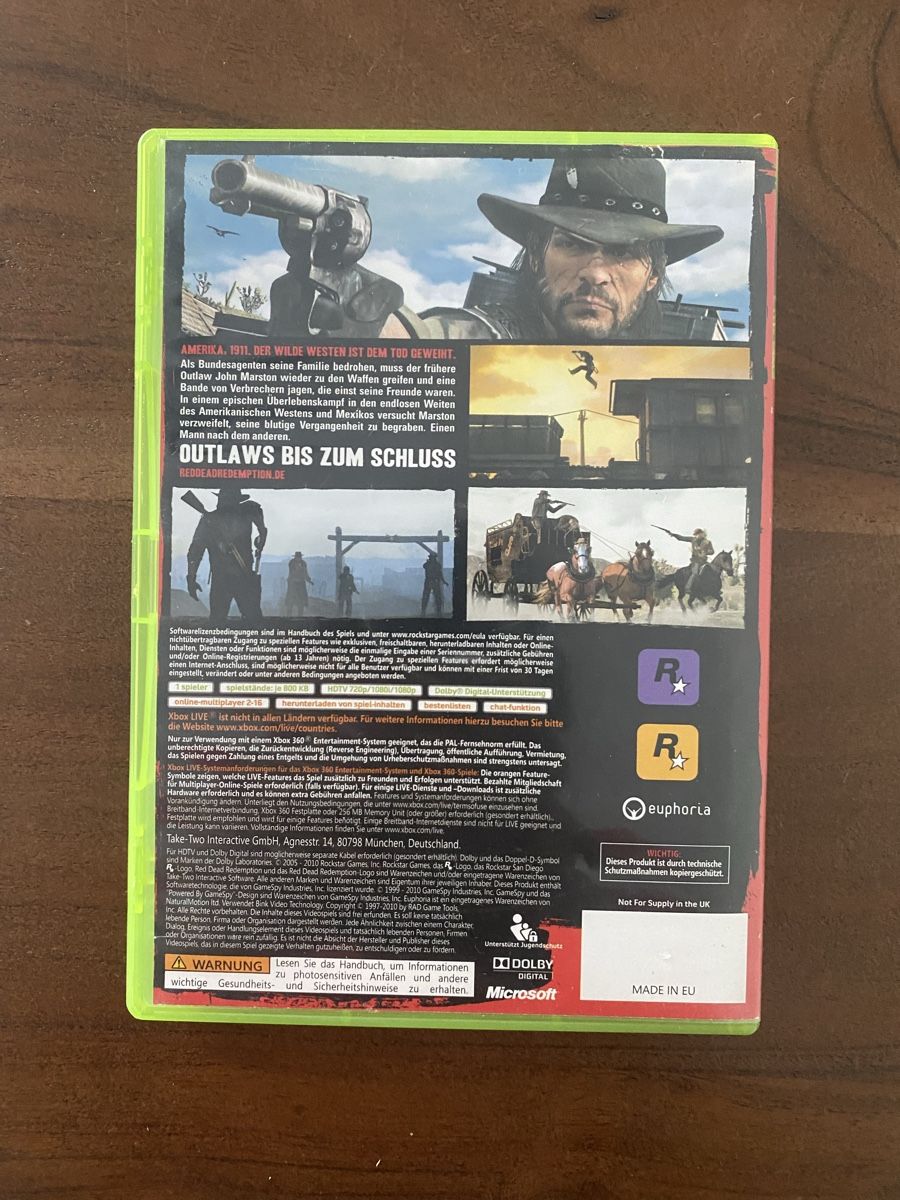 Microsoft Giochi: Red Dead Redemption für Xbox 360 – Usato da Thunstetten venduto da Virus_33 2