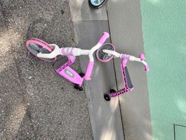 KOOR Kids Laufrad und Scooter 2 in 1, Lila