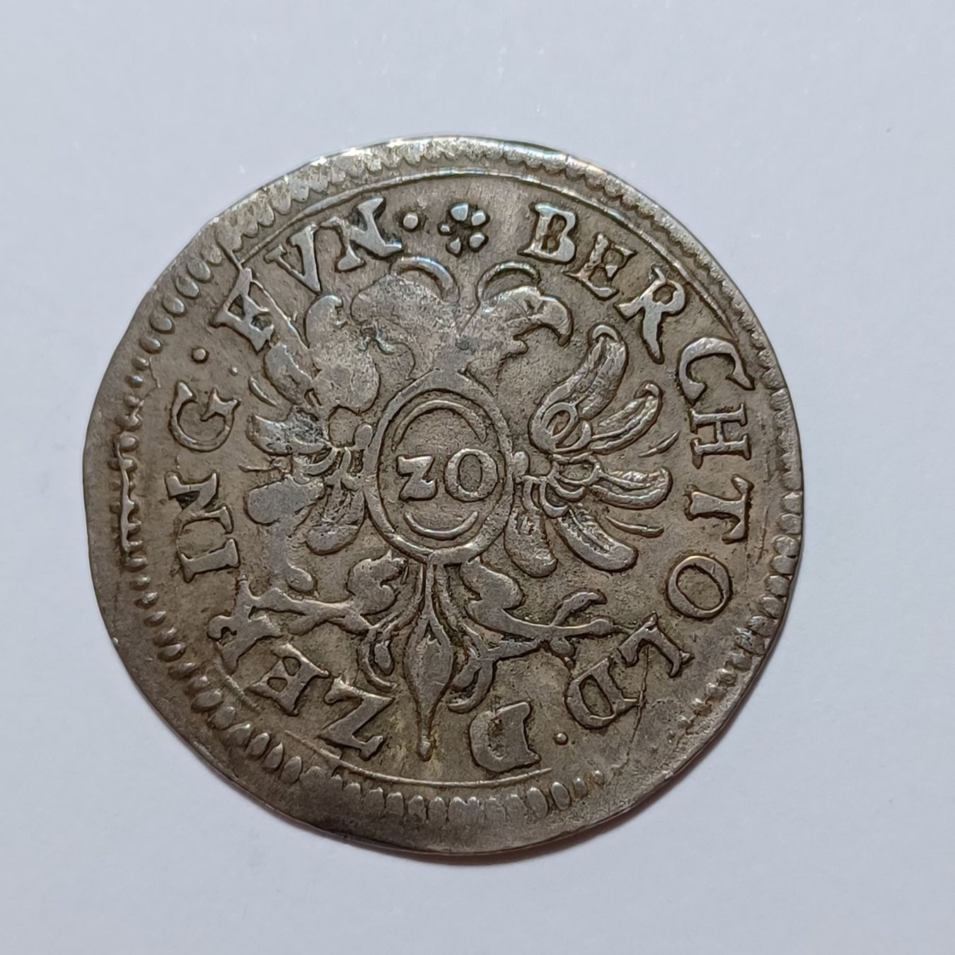 Tutti le monete: 20 Kreuzer 1659 Bern HMZ 2-194c ss – Usato da Pfäffikon ZH venduto da Schweizer_Muenzen 1