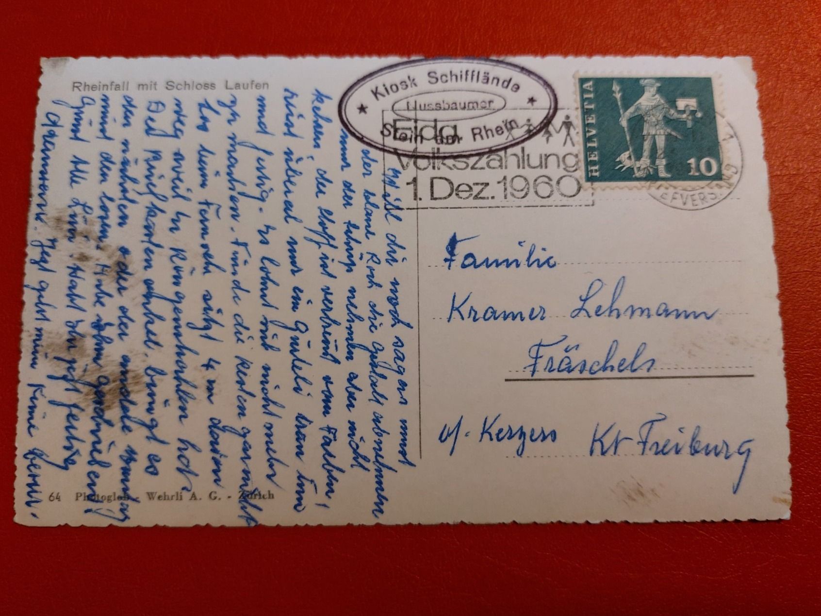 Cartoline postali: Rheinfall mit Schloss Laufen – Usato da St-Légier-Chiésaz venduto da Theo006 1