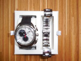 TISSOT Rancing, chrono, schwarz/weiss, quarz