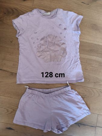 Ensemble pyjama fille 128 cm violet ensemble t-shirt short