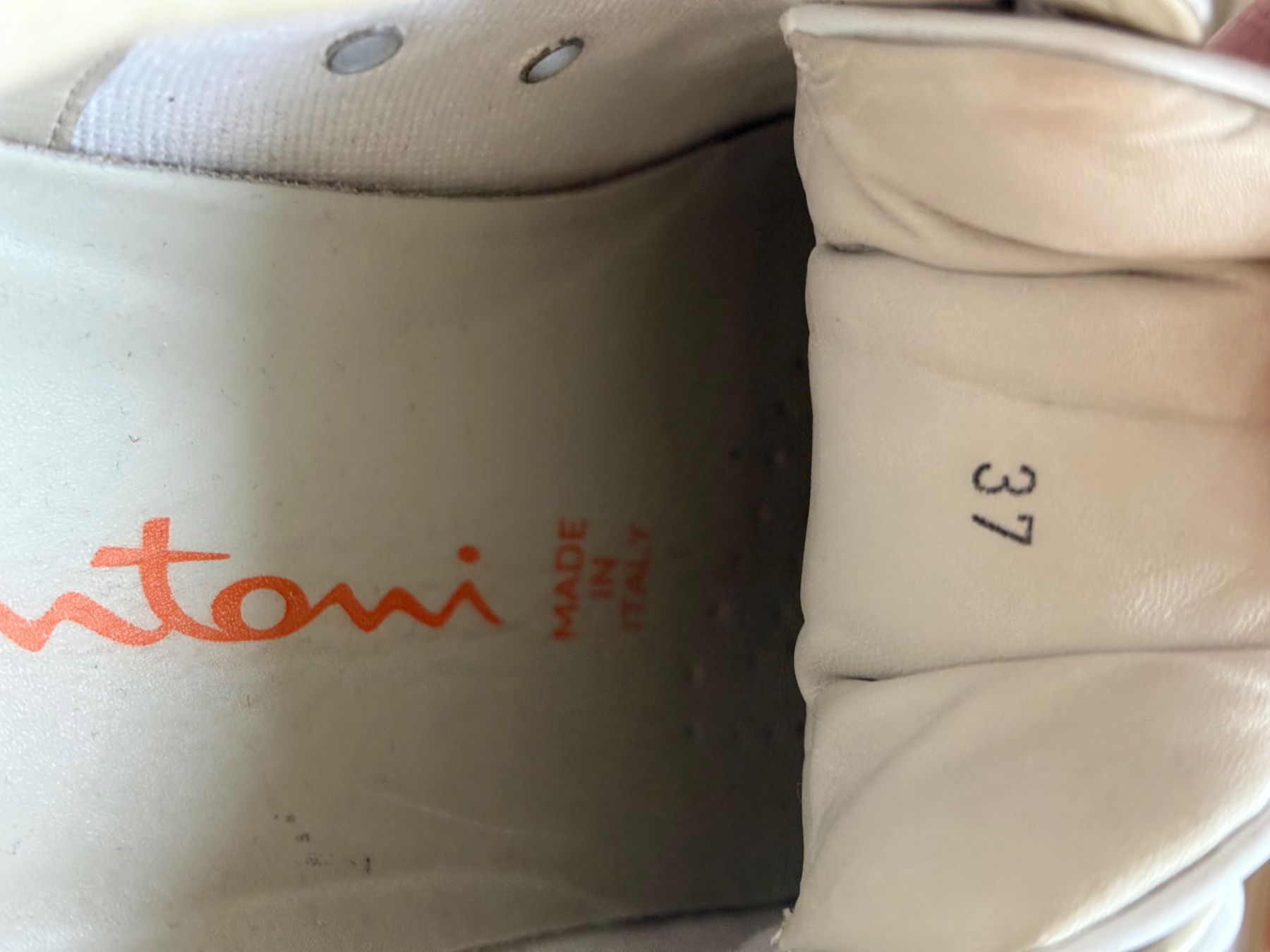 Santoni Scarpe da uomo: Santoni Ledersneaker Gr. 37 weiss – Usato da Härkingen venduto da sus_y7s8 3