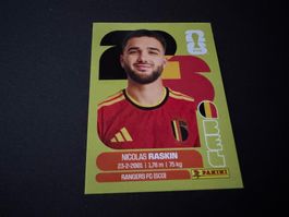 Panini FIFA Fussball WM 2026 Sticker Nicolas Raskin BEL 11