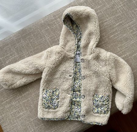 Veste chaude Gemo 24 mois, doublure fleurie