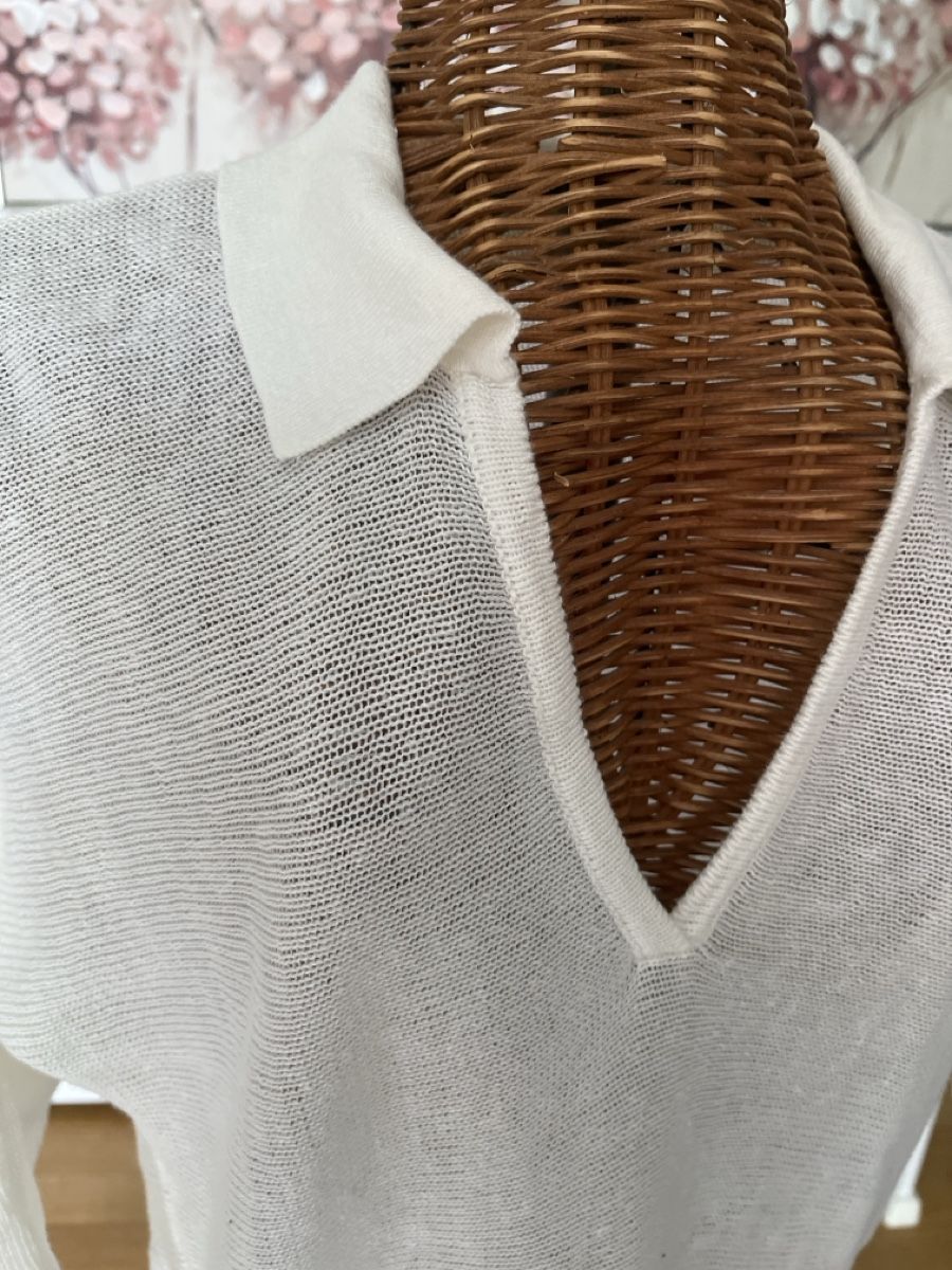 Nile Pulls & Sweat-shirts: Nile Leinenpullover, weiss, XS (S) – D'occasion à Solothurn par Bobesch08 1