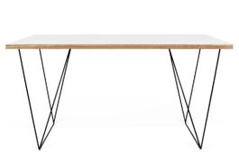 Kleiner weisser Schreibtisch Hueva I,  75x140x75cm