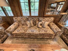 Three matching italian sofas (2x 2 seat 1x 3seat)
