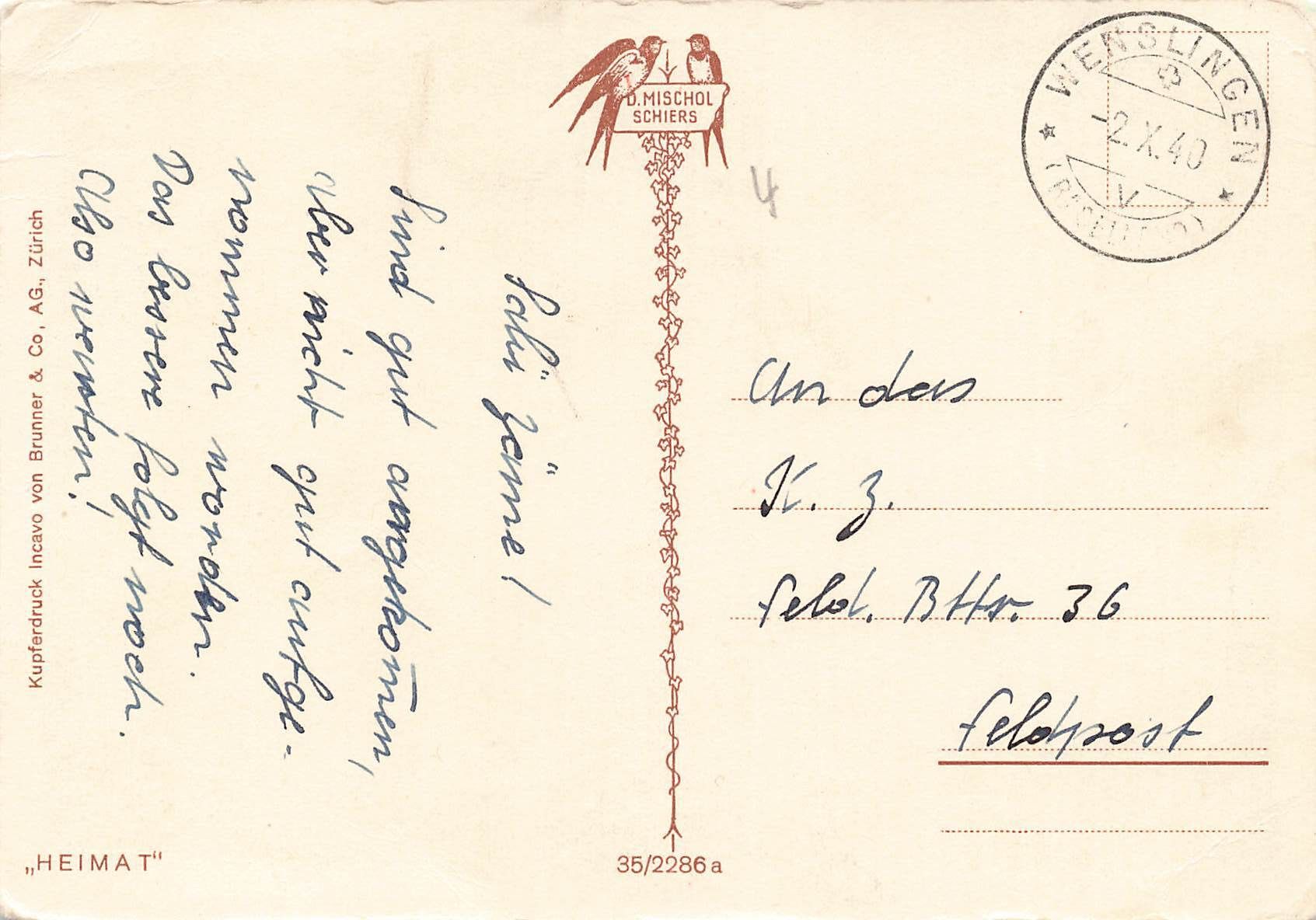 Cartoline postali: Winterabend in Arosa G – Usato da Biasca venduto da Blenio71 1