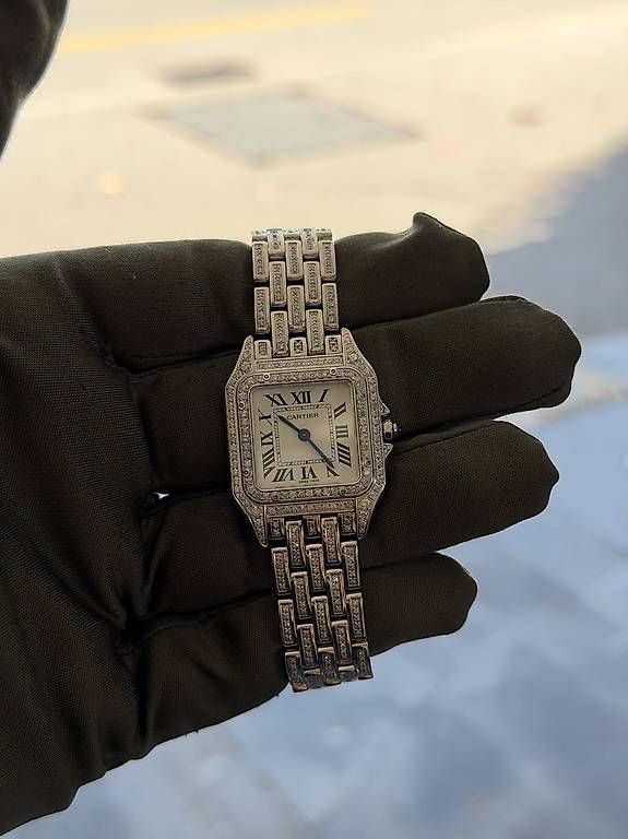 Uhren: Cartier panthere "ice out" medio – Gebraucht aus Lugano von Lugano_Time 3