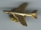 Goldener Vintage Flugzeug Pin