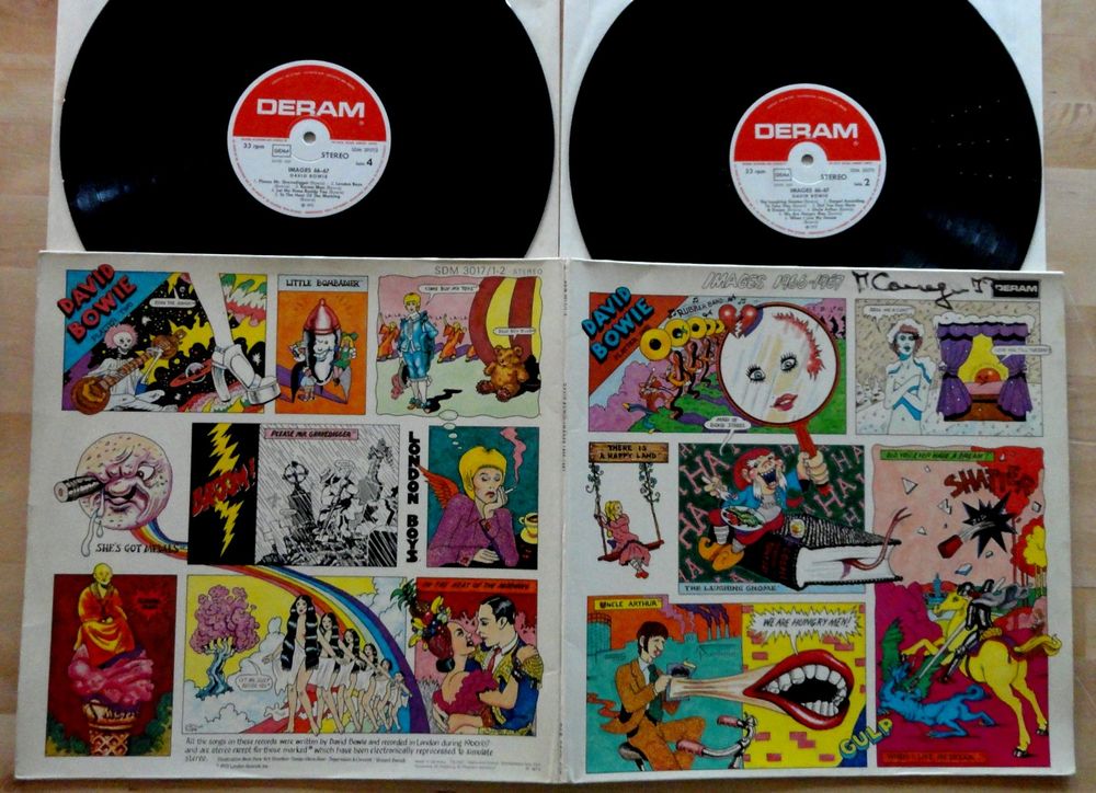 DLP DAVID BOWIE images DERAM SDM3017 DE 1973 KULT doppel LP (Gebraucht ...